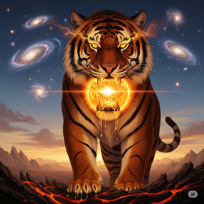 Un tigre se comió al sol