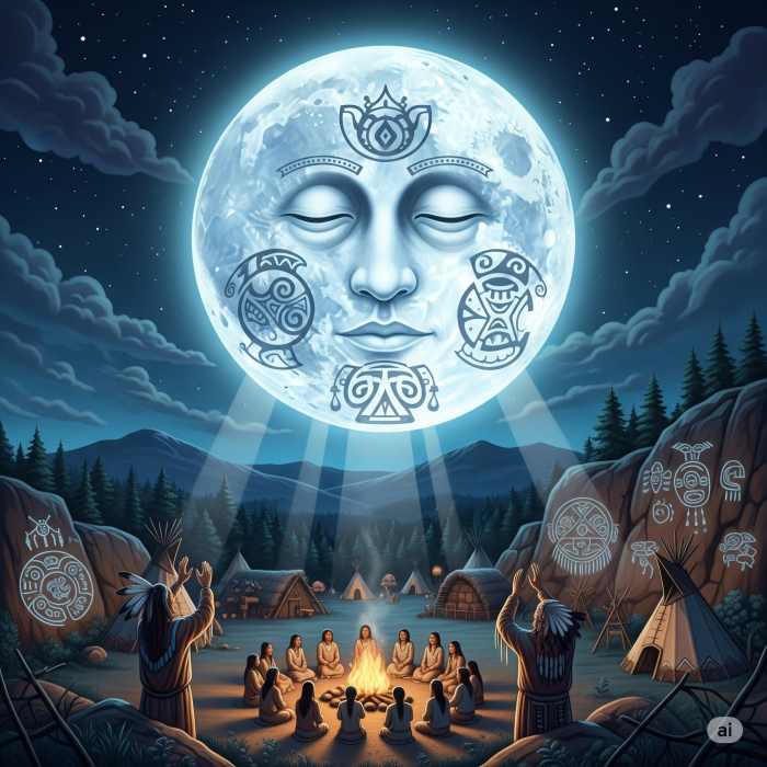 La Luna y los indígenas