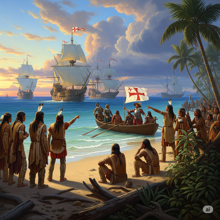 La llegada del hombre blanco