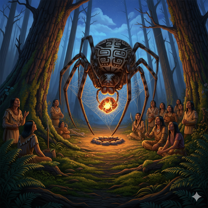 La araña y el fuego-Cherokee
