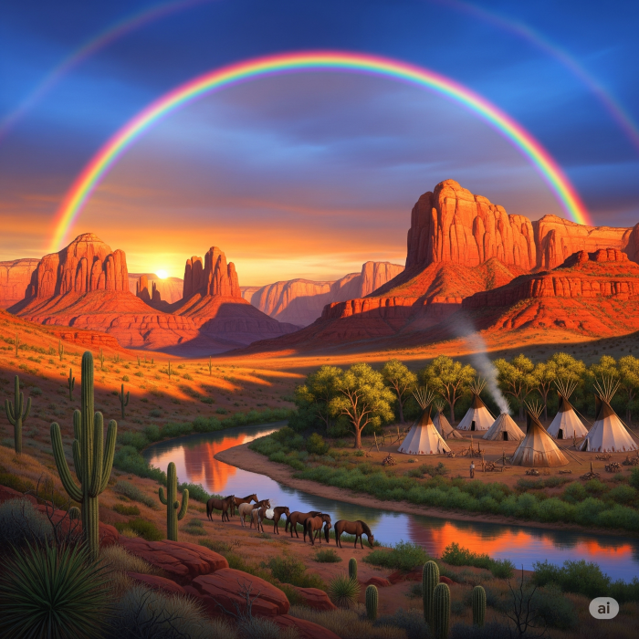 Como nació el arco iris