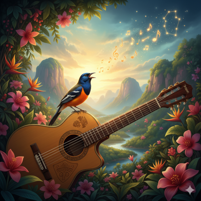 La guitarra y el turpial