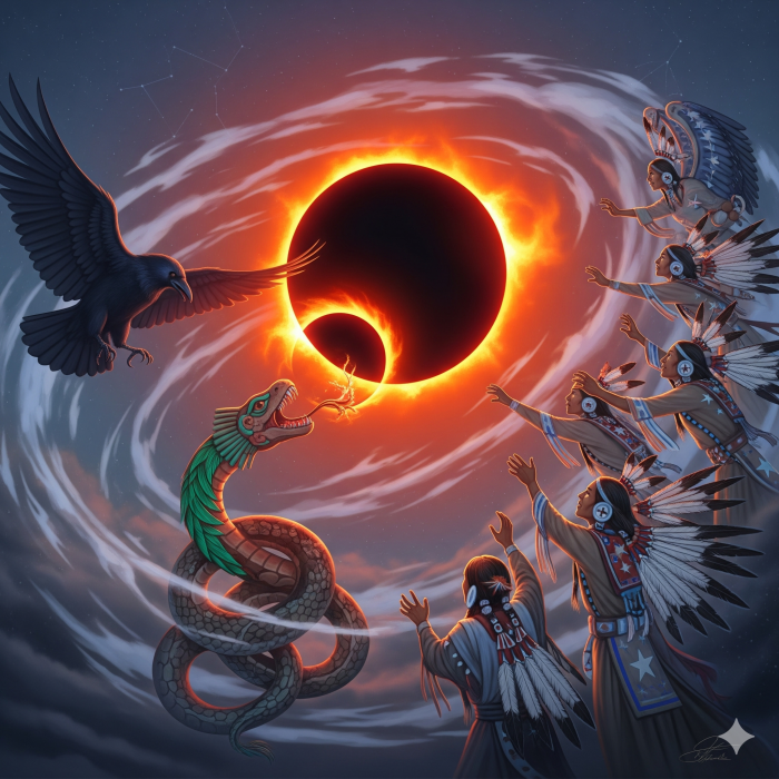 Entre eclipses y serpientes: historias del cielo y la tierra